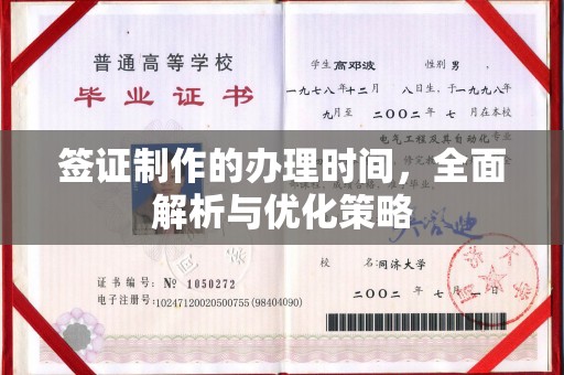 舟山签证制作的办理时间，全面解析与优化策略