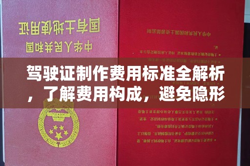 武进驾驶证制作费用标准全解析，了解费用构成，避免隐形消费